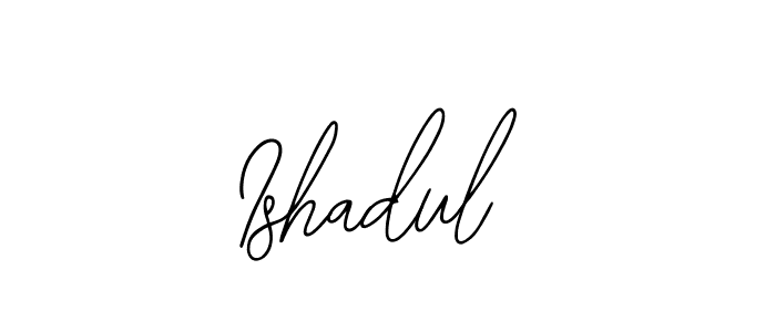 How to make Ishadul name signature. Use Bearetta-2O07w style for creating short signs online. This is the latest handwritten sign. Ishadul signature style 12 images and pictures png