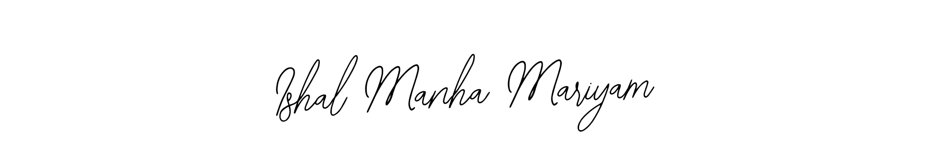 How to Draw Ishal Manha Mariyam signature style? Bearetta-2O07w is a latest design signature styles for name Ishal Manha Mariyam. Ishal Manha Mariyam signature style 12 images and pictures png