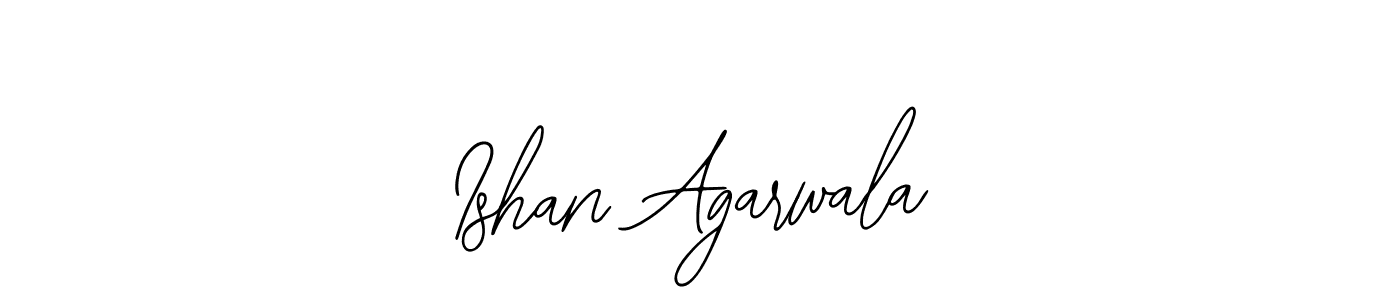 How to make Ishan Agarwala name signature. Use Bearetta-2O07w style for creating short signs online. This is the latest handwritten sign. Ishan Agarwala signature style 12 images and pictures png