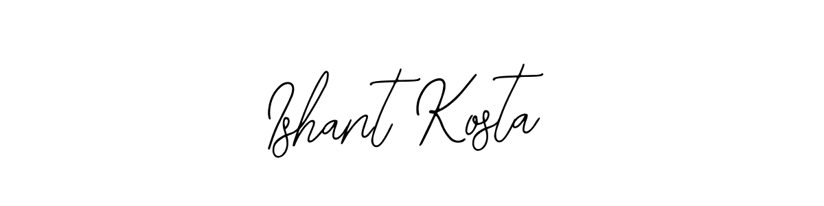 Create a beautiful signature design for name Ishant Kosta. With this signature (Bearetta-2O07w) fonts, you can make a handwritten signature for free. Ishant Kosta signature style 12 images and pictures png