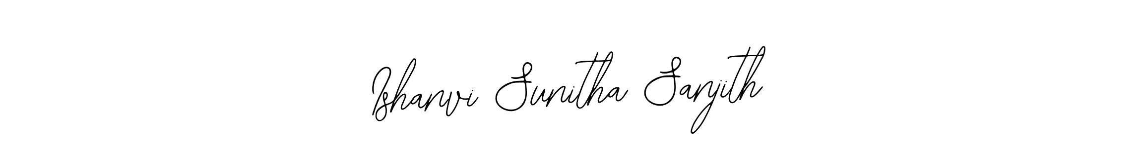 Also we have Ishanvi Sunitha Sanjith name is the best signature style. Create professional handwritten signature collection using Bearetta-2O07w autograph style. Ishanvi Sunitha Sanjith signature style 12 images and pictures png