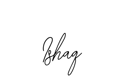 Use a signature maker to create a handwritten signature online. With this signature software, you can design (Bearetta-2O07w) your own signature for name Ishaq. Ishaq signature style 12 images and pictures png