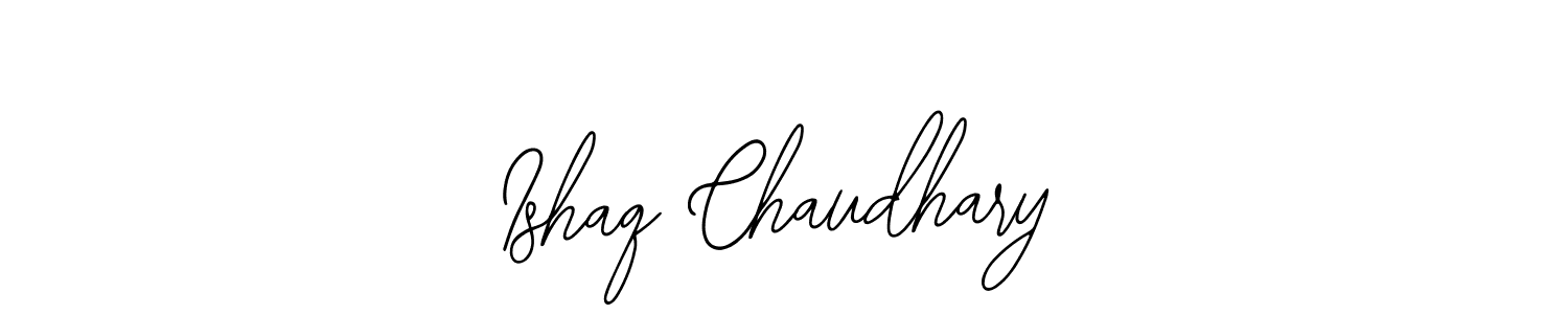 if you are searching for the best signature style for your name Ishaq Chaudhary. so please give up your signature search. here we have designed multiple signature styles  using Bearetta-2O07w. Ishaq Chaudhary signature style 12 images and pictures png