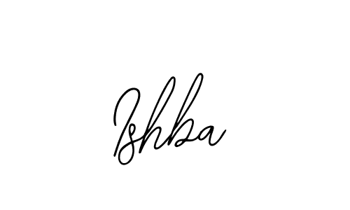 The best way (Bearetta-2O07w) to make a short signature is to pick only two or three words in your name. The name Ishba include a total of six letters. For converting this name. Ishba signature style 12 images and pictures png