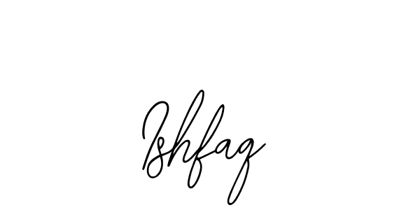 Use a signature maker to create a handwritten signature online. With this signature software, you can design (Bearetta-2O07w) your own signature for name Ishfaq. Ishfaq signature style 12 images and pictures png