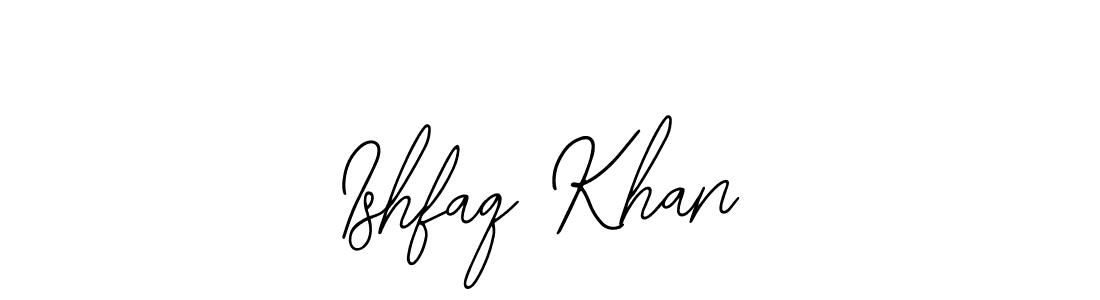 Make a beautiful signature design for name Ishfaq Khan. With this signature (Bearetta-2O07w) style, you can create a handwritten signature for free. Ishfaq Khan signature style 12 images and pictures png