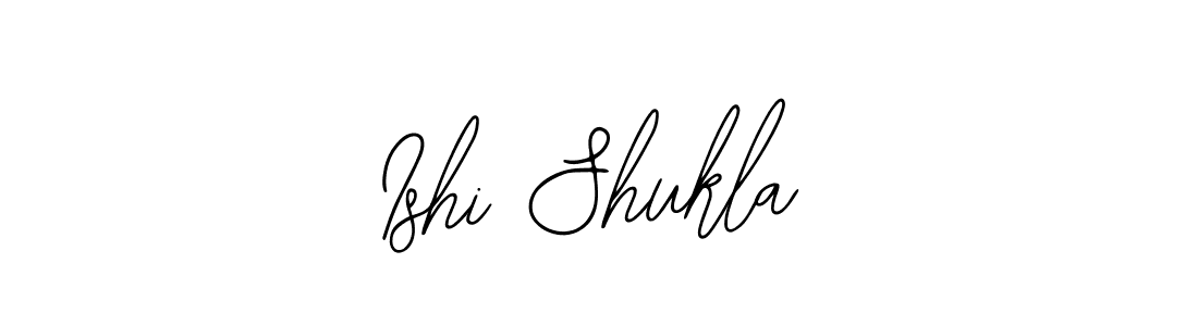 You should practise on your own different ways (Bearetta-2O07w) to write your name (Ishi Shukla) in signature. don't let someone else do it for you. Ishi Shukla signature style 12 images and pictures png