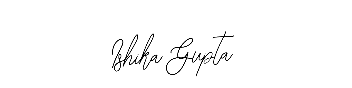 Ishika Gupta stylish signature style. Best Handwritten Sign (Bearetta-2O07w) for my name. Handwritten Signature Collection Ideas for my name Ishika Gupta. Ishika Gupta signature style 12 images and pictures png