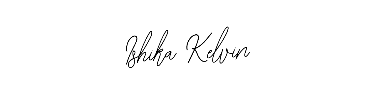 You should practise on your own different ways (Bearetta-2O07w) to write your name (Ishika Kelvin) in signature. don't let someone else do it for you. Ishika Kelvin signature style 12 images and pictures png
