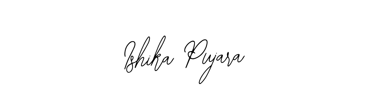 Design your own signature with our free online signature maker. With this signature software, you can create a handwritten (Bearetta-2O07w) signature for name Ishika Pujara. Ishika Pujara signature style 12 images and pictures png