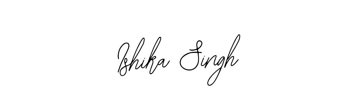 Also You can easily find your signature by using the search form. We will create Ishika Singh name handwritten signature images for you free of cost using Bearetta-2O07w sign style. Ishika Singh signature style 12 images and pictures png