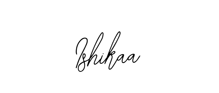 How to make Ishikaa name signature. Use Bearetta-2O07w style for creating short signs online. This is the latest handwritten sign. Ishikaa signature style 12 images and pictures png