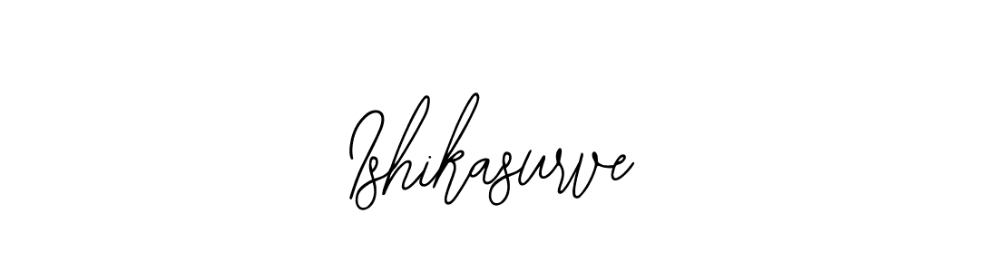 How to make Ishikasurve name signature. Use Bearetta-2O07w style for creating short signs online. This is the latest handwritten sign. Ishikasurve signature style 12 images and pictures png