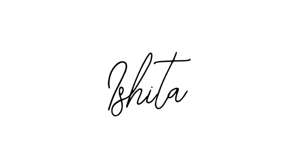 How to make Ishita name signature. Use Bearetta-2O07w style for creating short signs online. This is the latest handwritten sign. Ishita signature style 12 images and pictures png