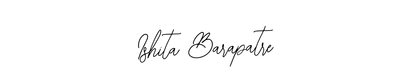 Create a beautiful signature design for name Ishita Barapatre. With this signature (Bearetta-2O07w) fonts, you can make a handwritten signature for free. Ishita Barapatre signature style 12 images and pictures png