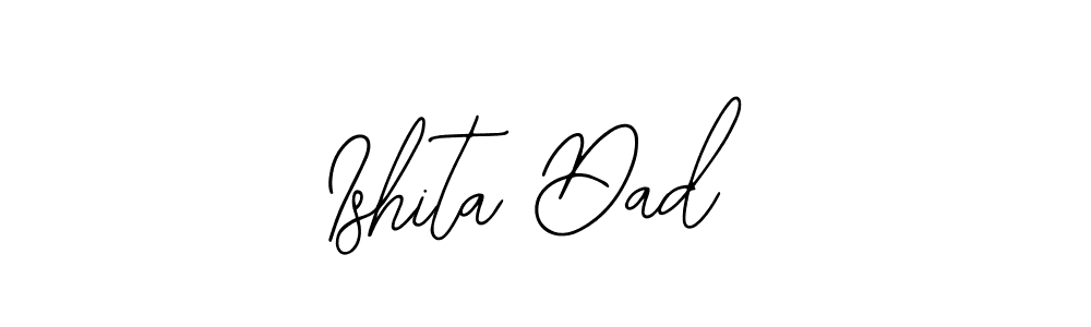 if you are searching for the best signature style for your name Ishita Dad. so please give up your signature search. here we have designed multiple signature styles  using Bearetta-2O07w. Ishita Dad signature style 12 images and pictures png