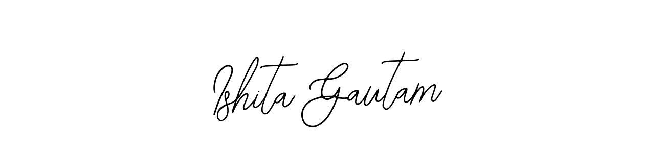Design your own signature with our free online signature maker. With this signature software, you can create a handwritten (Bearetta-2O07w) signature for name Ishita Gautam. Ishita Gautam signature style 12 images and pictures png
