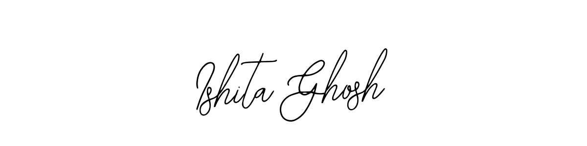 Use a signature maker to create a handwritten signature online. With this signature software, you can design (Bearetta-2O07w) your own signature for name Ishita Ghosh. Ishita Ghosh signature style 12 images and pictures png
