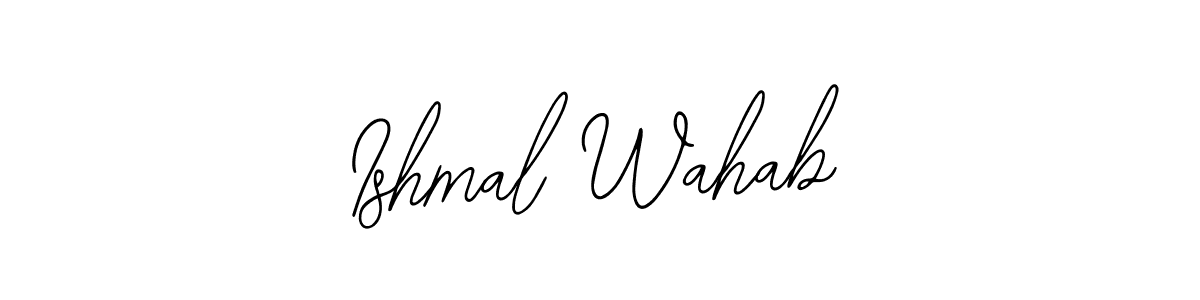 How to Draw Ishmal Wahab signature style? Bearetta-2O07w is a latest design signature styles for name Ishmal Wahab. Ishmal Wahab signature style 12 images and pictures png