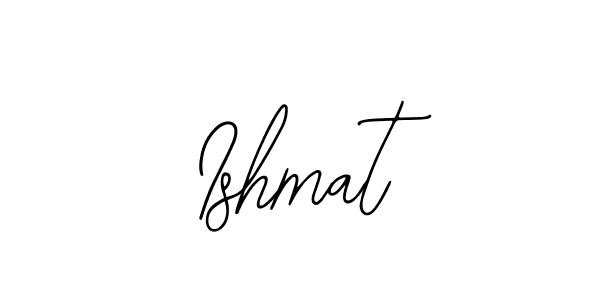 How to make Ishmat signature? Bearetta-2O07w is a professional autograph style. Create handwritten signature for Ishmat name. Ishmat signature style 12 images and pictures png