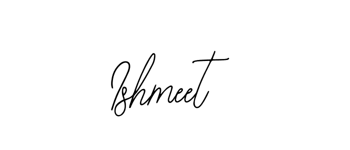 How to make Ishmeet name signature. Use Bearetta-2O07w style for creating short signs online. This is the latest handwritten sign. Ishmeet signature style 12 images and pictures png