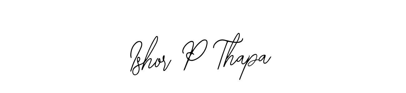 Also You can easily find your signature by using the search form. We will create Ishor P Thapa name handwritten signature images for you free of cost using Bearetta-2O07w sign style. Ishor P Thapa signature style 12 images and pictures png