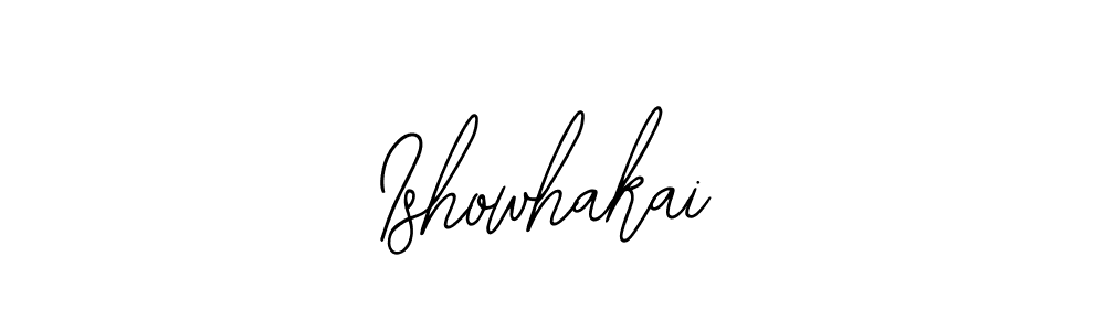 Design your own signature with our free online signature maker. With this signature software, you can create a handwritten (Bearetta-2O07w) signature for name Ishowhakai. Ishowhakai signature style 12 images and pictures png