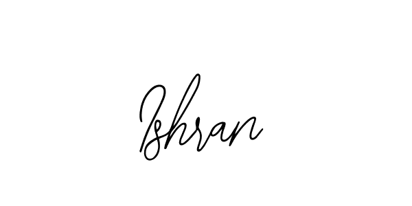 How to make Ishran name signature. Use Bearetta-2O07w style for creating short signs online. This is the latest handwritten sign. Ishran signature style 12 images and pictures png