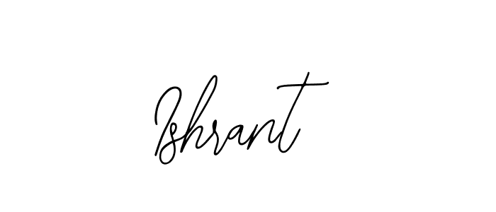 Ishrant stylish signature style. Best Handwritten Sign (Bearetta-2O07w) for my name. Handwritten Signature Collection Ideas for my name Ishrant. Ishrant signature style 12 images and pictures png