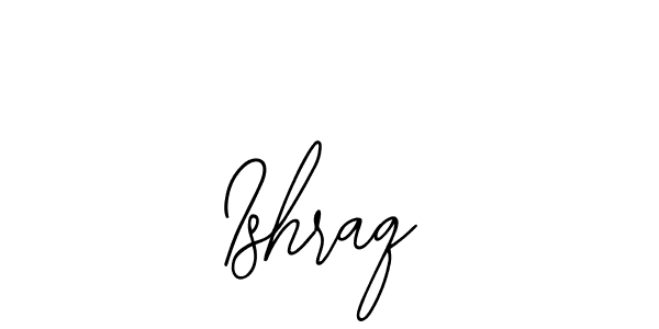 Make a beautiful signature design for name Ishraq. With this signature (Bearetta-2O07w) style, you can create a handwritten signature for free. Ishraq signature style 12 images and pictures png