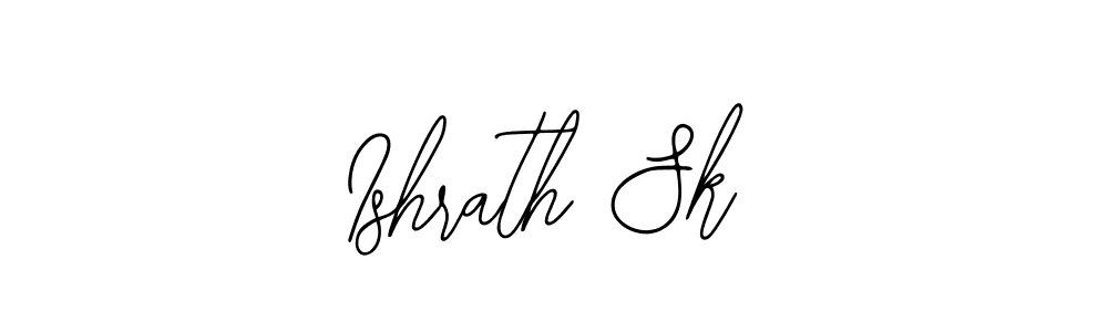 Use a signature maker to create a handwritten signature online. With this signature software, you can design (Bearetta-2O07w) your own signature for name Ishrath Sk. Ishrath Sk signature style 12 images and pictures png