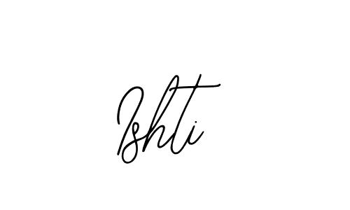 Use a signature maker to create a handwritten signature online. With this signature software, you can design (Bearetta-2O07w) your own signature for name Ishti. Ishti signature style 12 images and pictures png