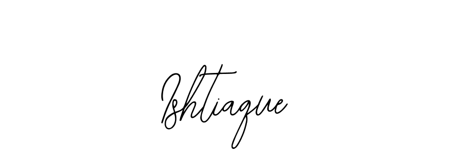 Use a signature maker to create a handwritten signature online. With this signature software, you can design (Bearetta-2O07w) your own signature for name Ishtiaque. Ishtiaque signature style 12 images and pictures png