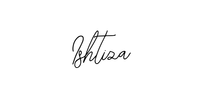 The best way (Bearetta-2O07w) to make a short signature is to pick only two or three words in your name. The name Ishtiza include a total of six letters. For converting this name. Ishtiza signature style 12 images and pictures png
