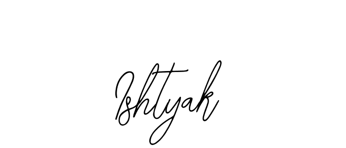 if you are searching for the best signature style for your name Ishtyak. so please give up your signature search. here we have designed multiple signature styles  using Bearetta-2O07w. Ishtyak signature style 12 images and pictures png