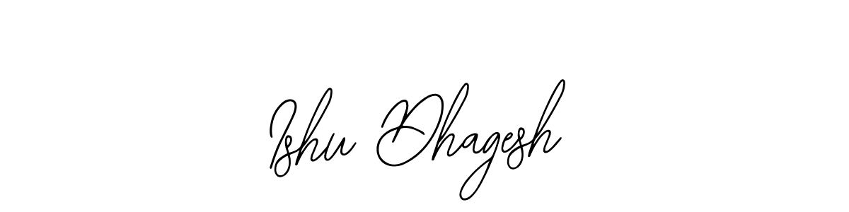 How to make Ishu Dhagesh name signature. Use Bearetta-2O07w style for creating short signs online. This is the latest handwritten sign. Ishu Dhagesh signature style 12 images and pictures png