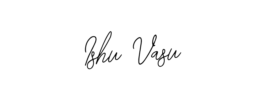 The best way (Bearetta-2O07w) to make a short signature is to pick only two or three words in your name. The name Ishu Vasu include a total of six letters. For converting this name. Ishu Vasu signature style 12 images and pictures png