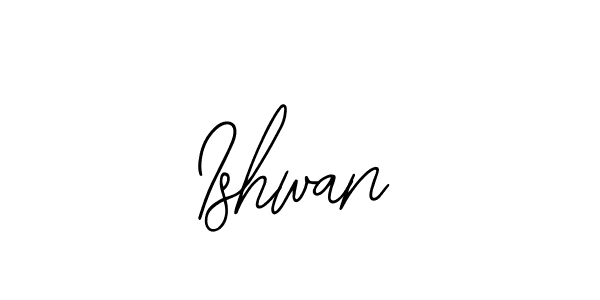 How to make Ishwan name signature. Use Bearetta-2O07w style for creating short signs online. This is the latest handwritten sign. Ishwan signature style 12 images and pictures png