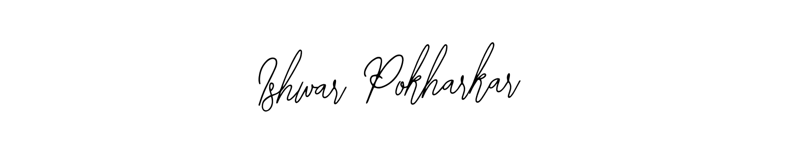 Create a beautiful signature design for name Ishwar Pokharkar. With this signature (Bearetta-2O07w) fonts, you can make a handwritten signature for free. Ishwar Pokharkar signature style 12 images and pictures png