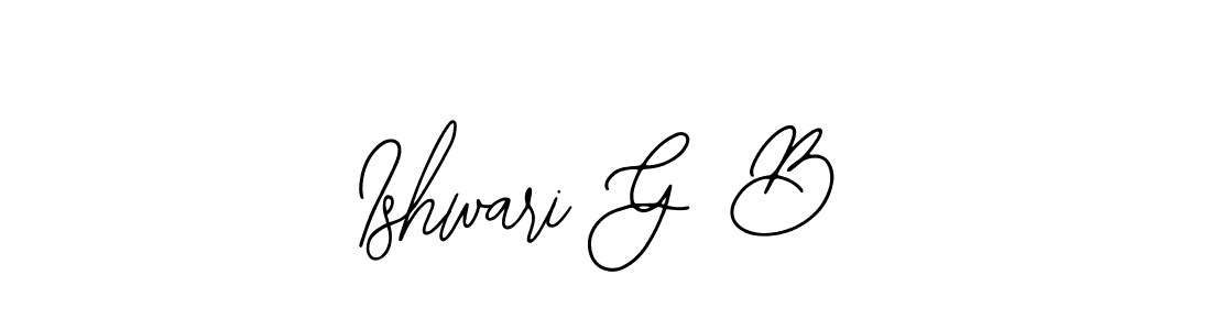 if you are searching for the best signature style for your name Ishwari G B. so please give up your signature search. here we have designed multiple signature styles  using Bearetta-2O07w. Ishwari G B signature style 12 images and pictures png