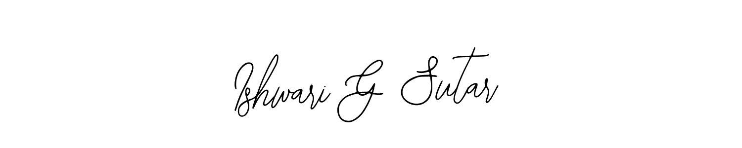 Similarly Bearetta-2O07w is the best handwritten signature design. Signature creator online .You can use it as an online autograph creator for name Ishwari G Sutar. Ishwari G Sutar signature style 12 images and pictures png