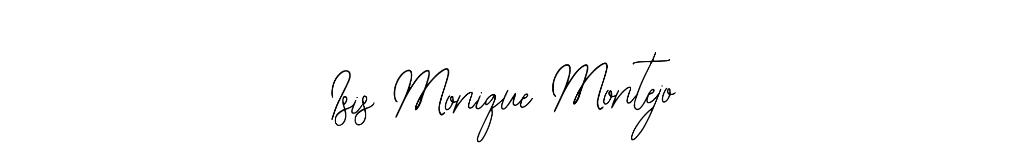 if you are searching for the best signature style for your name Isis Monique Montejo. so please give up your signature search. here we have designed multiple signature styles  using Bearetta-2O07w. Isis Monique Montejo signature style 12 images and pictures png