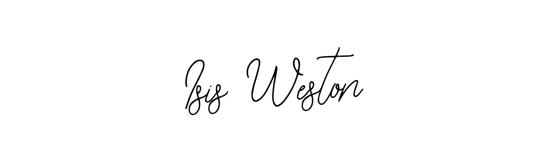 Design your own signature with our free online signature maker. With this signature software, you can create a handwritten (Bearetta-2O07w) signature for name Isis Weston. Isis Weston signature style 12 images and pictures png