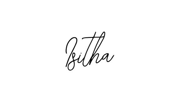Use a signature maker to create a handwritten signature online. With this signature software, you can design (Bearetta-2O07w) your own signature for name Isitha. Isitha signature style 12 images and pictures png