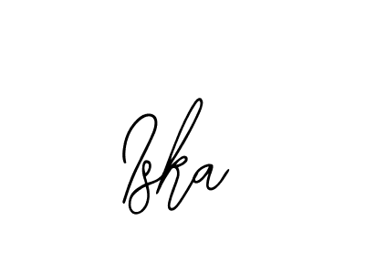 How to make Iska signature? Bearetta-2O07w is a professional autograph style. Create handwritten signature for Iska name. Iska signature style 12 images and pictures png