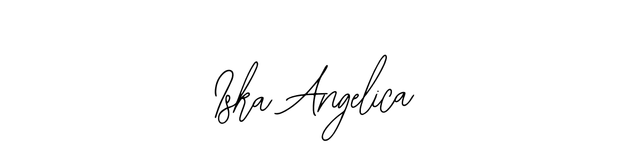 Make a beautiful signature design for name Iska Angelica. Use this online signature maker to create a handwritten signature for free. Iska Angelica signature style 12 images and pictures png