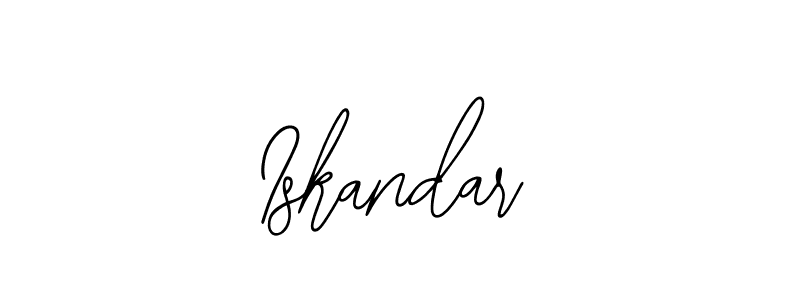 Design your own signature with our free online signature maker. With this signature software, you can create a handwritten (Bearetta-2O07w) signature for name Iskandar. Iskandar signature style 12 images and pictures png