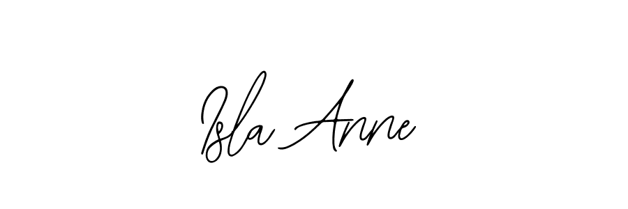 How to make Isla Anne name signature. Use Bearetta-2O07w style for creating short signs online. This is the latest handwritten sign. Isla Anne signature style 12 images and pictures png