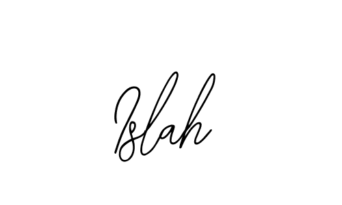 Also You can easily find your signature by using the search form. We will create Islah name handwritten signature images for you free of cost using Bearetta-2O07w sign style. Islah signature style 12 images and pictures png
