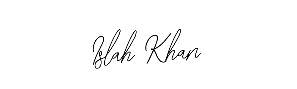 Also You can easily find your signature by using the search form. We will create Islah Khan name handwritten signature images for you free of cost using Bearetta-2O07w sign style. Islah Khan signature style 12 images and pictures png